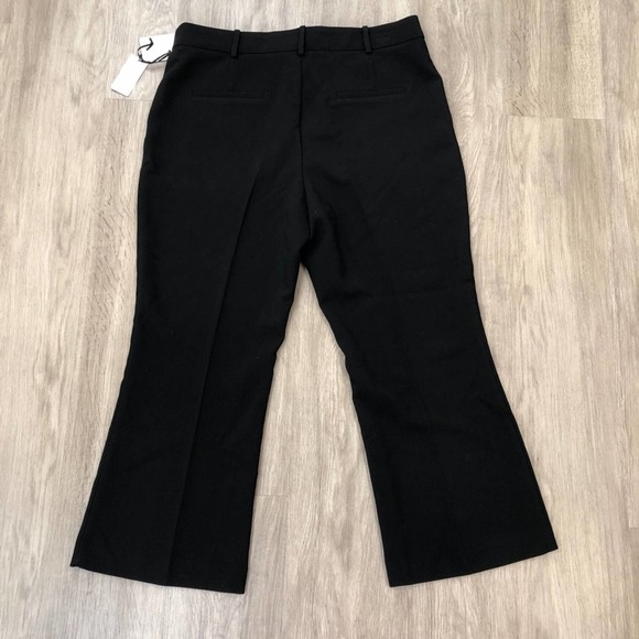 1. State Women's Rich Black High Rise Flat Front Straight Leg Dress Pants sz 16 - Picture 3 of 3